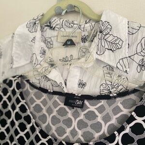 East 5th Monochrome Geometric Blouses